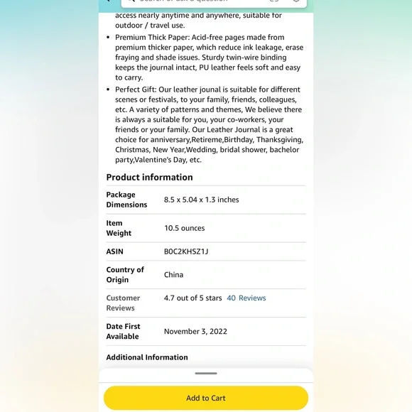 Leather Journal with inspirational Bible verse and band closure. ❤️❤️❤️ - Picture 11 of 11